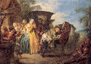Pater, Jean-Baptiste The Poet Roquebrune Breaks his Garter Sweden oil painting artist